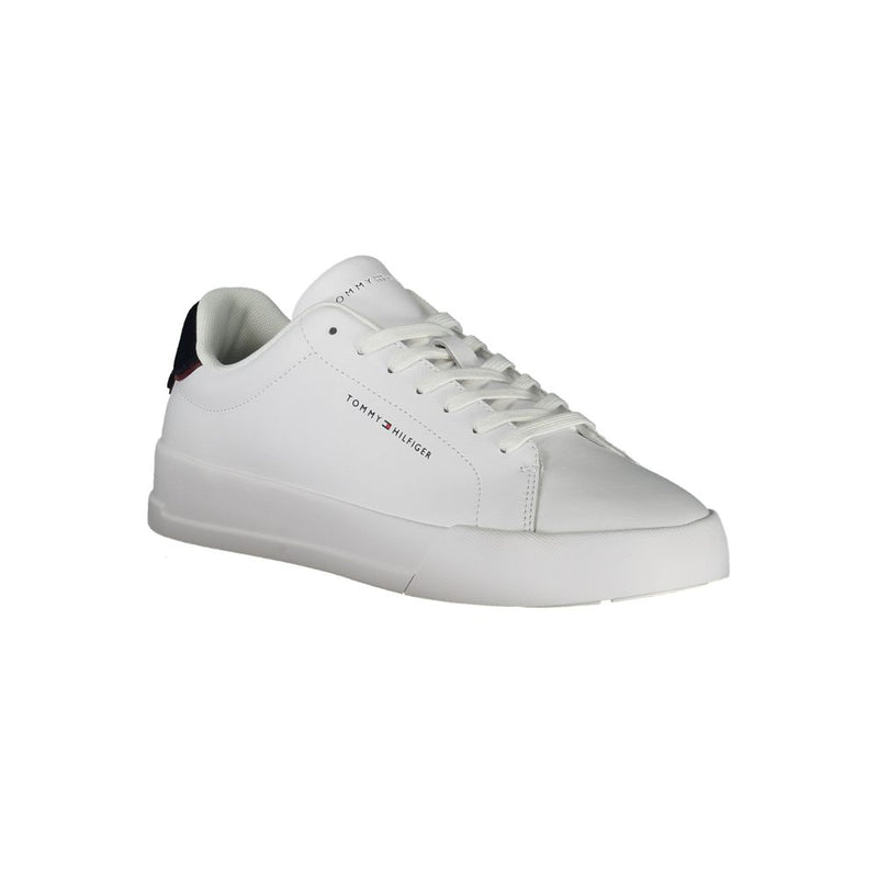 Tommy Hilfiger White Polyethylene Men Sneaker - Stylish Comfort