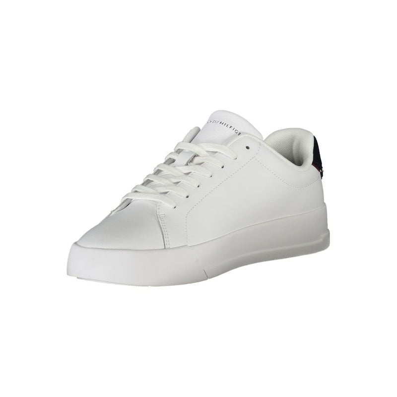 Tommy Hilfiger White Polyethylene Men Sneaker - Stylish Comfort