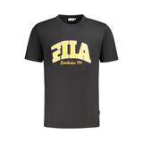 T-shirt homme en coton noir Fila