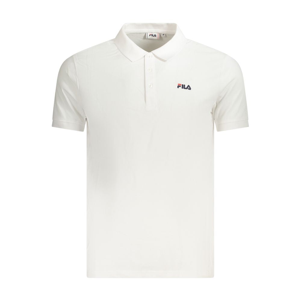 Polo homme en coton blanc Fila