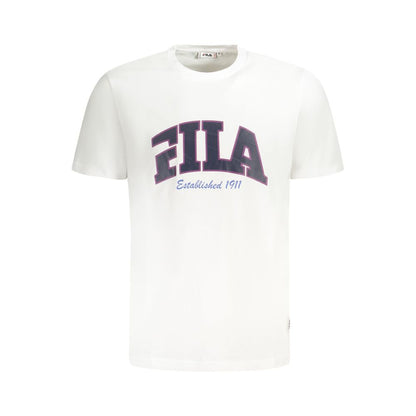 T-shirt homme en coton blanc Fila