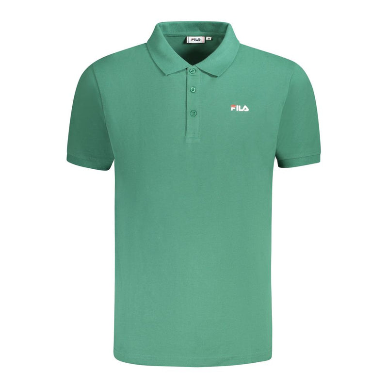 Polo homme en coton vert Fila