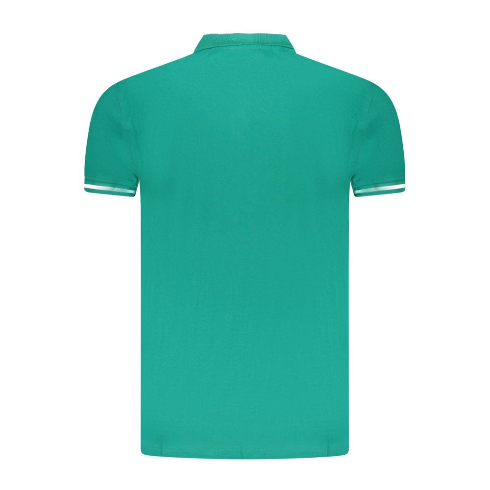 Polo homme en coton vert Cavalli Class