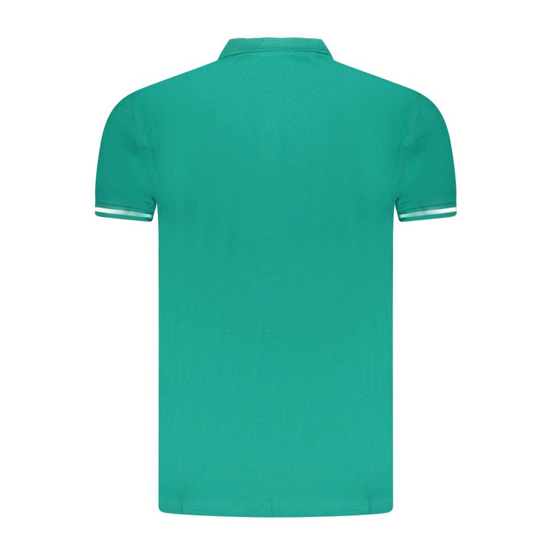 Polo homme en coton vert Cavalli Class