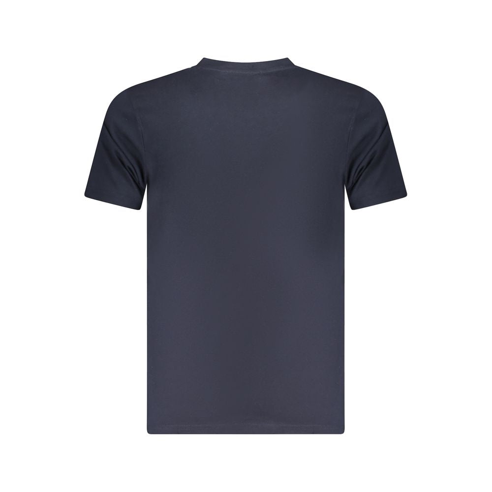 T-shirt homme en coton bleu Cavalli Class