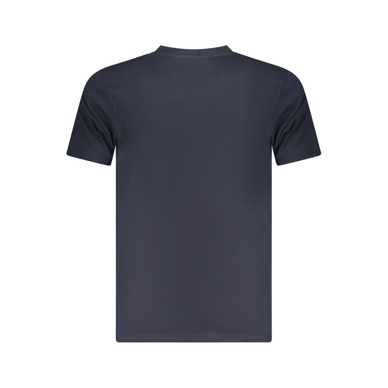 T-shirt homme en coton bleu Cavalli Class