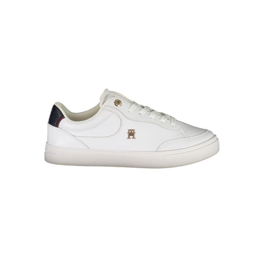 Tommy Hilfiger White Leather Women Sneaker - Style & Comfort