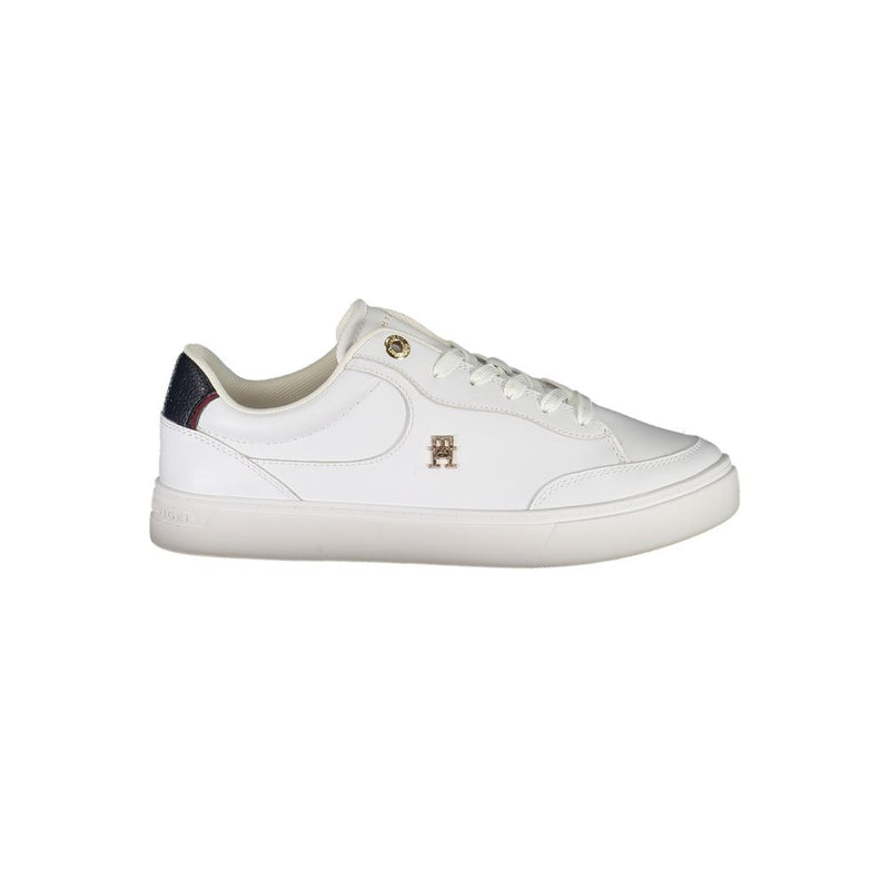 Tommy Hilfiger White Leather Women Sneaker - Stylish & Comfortable