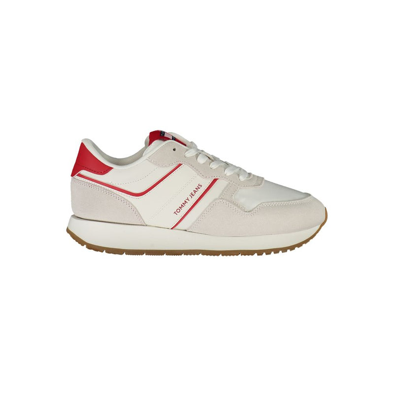 Tommy Hilfiger Red Leather Women Sneaker - Stylish Sports Luxe