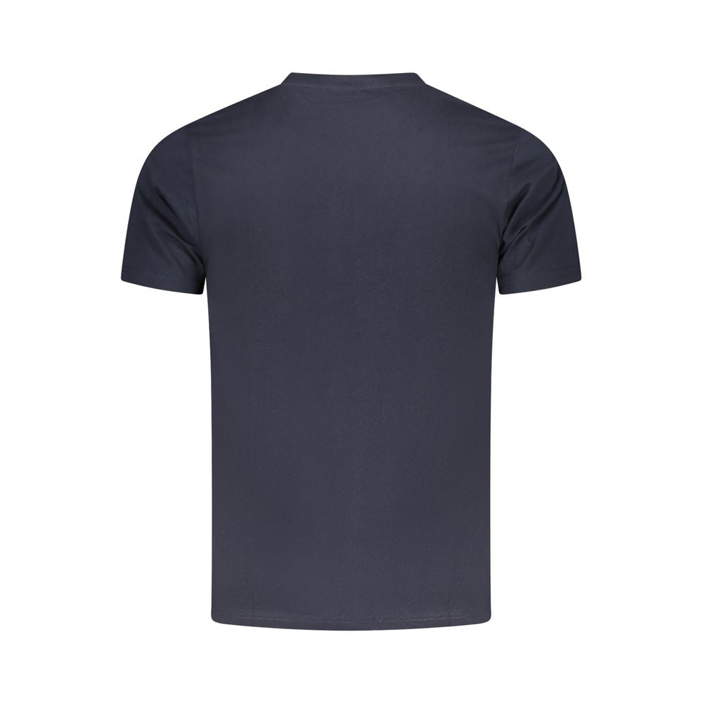 T-shirt homme en coton bleu Cavalli Class