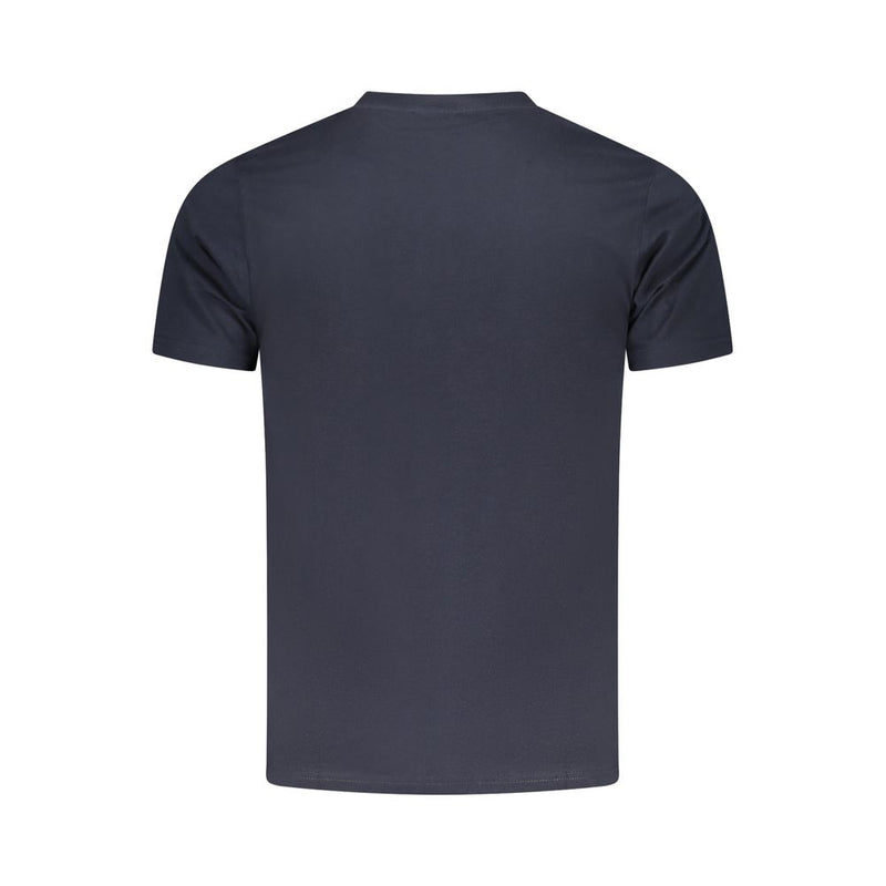 T-shirt homme en coton bleu Cavalli Class