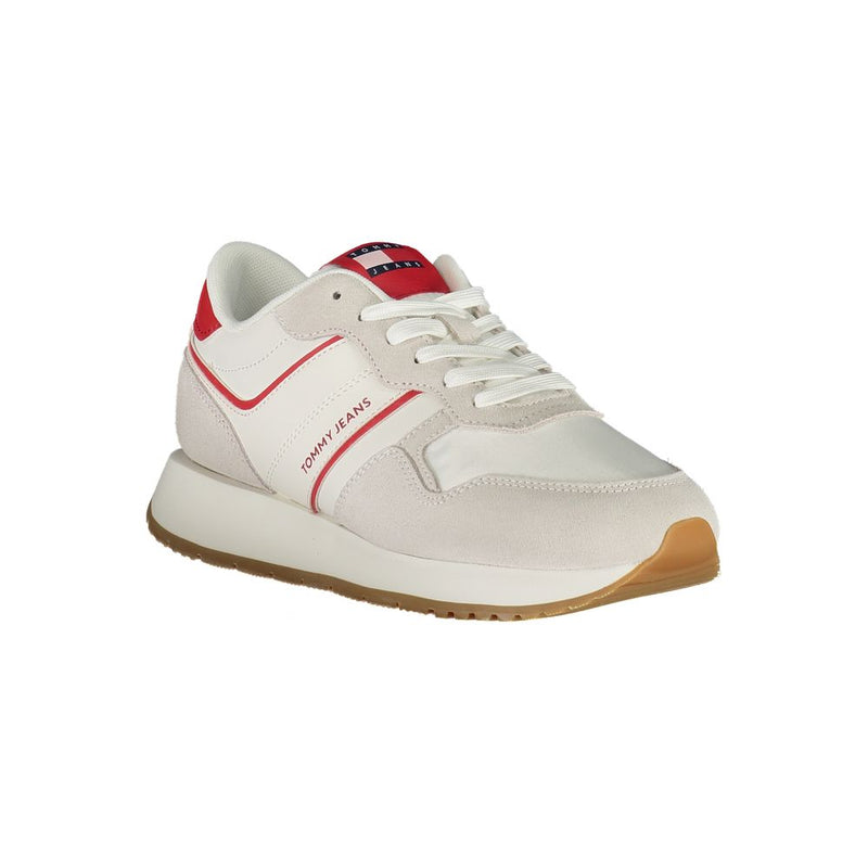 Tommy Hilfiger Red Leather Women Sneaker - Stylish Sports Luxe
