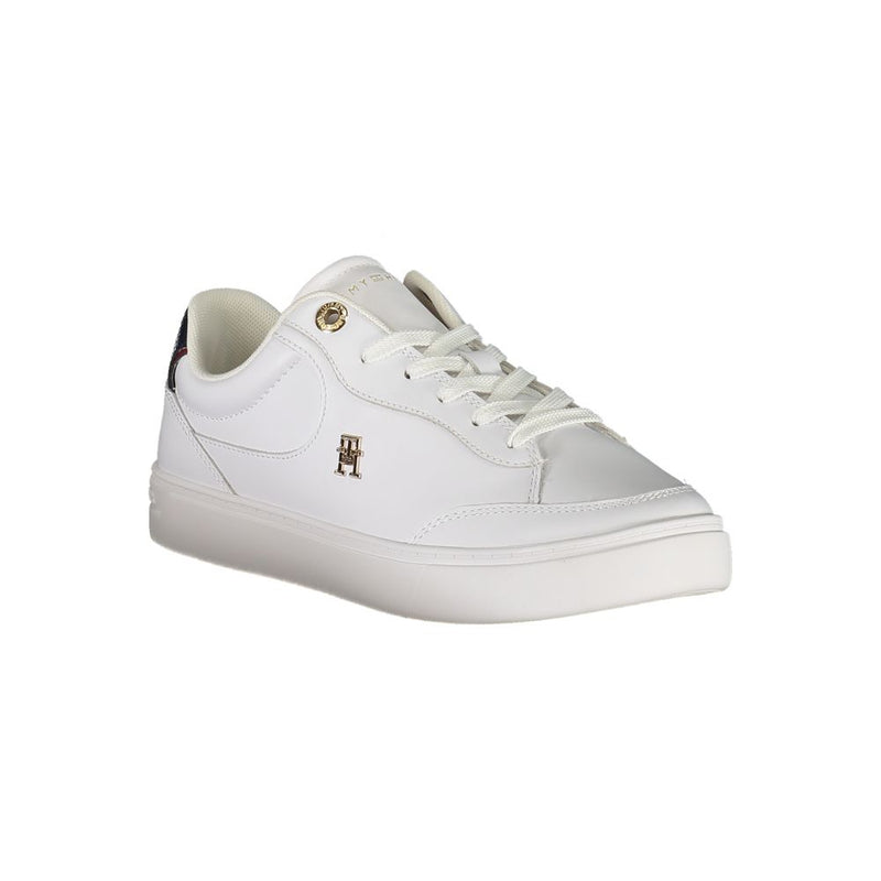 Tommy Hilfiger White Leather Women Sneaker - Stylish & Comfortable