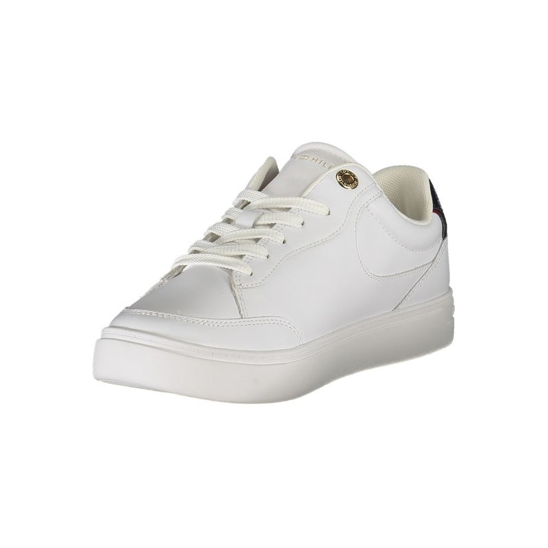 Tommy Hilfiger White Leather Women Sneaker - Stylish & Comfortable
