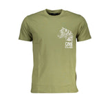 T-shirt en coton vert Cavalli Class