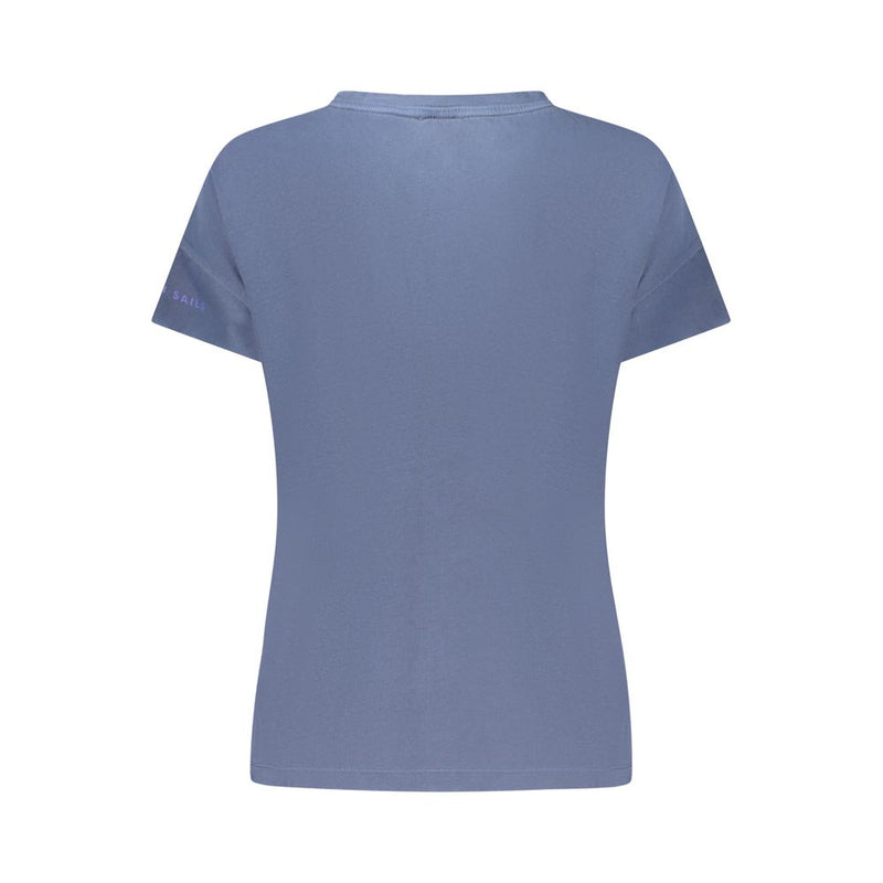 North Sails T-Shirt Femme en Coton Bleu - Style Épuré