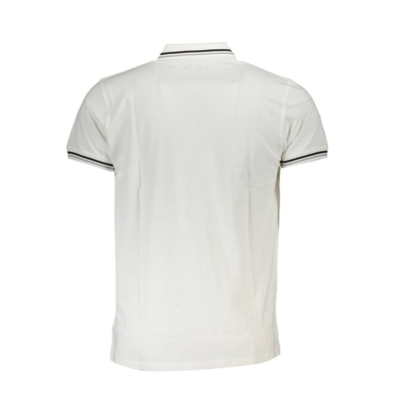 Polo homme en coton blanc Cavalli Class