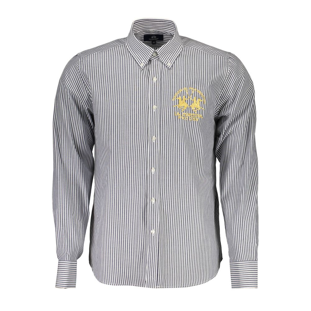 Chemise homme en coton bleu La Martina