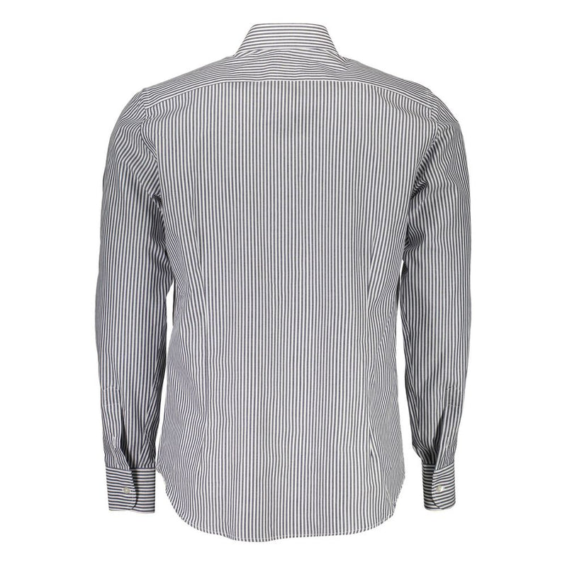 La Martina blauw katoenen herenshirt