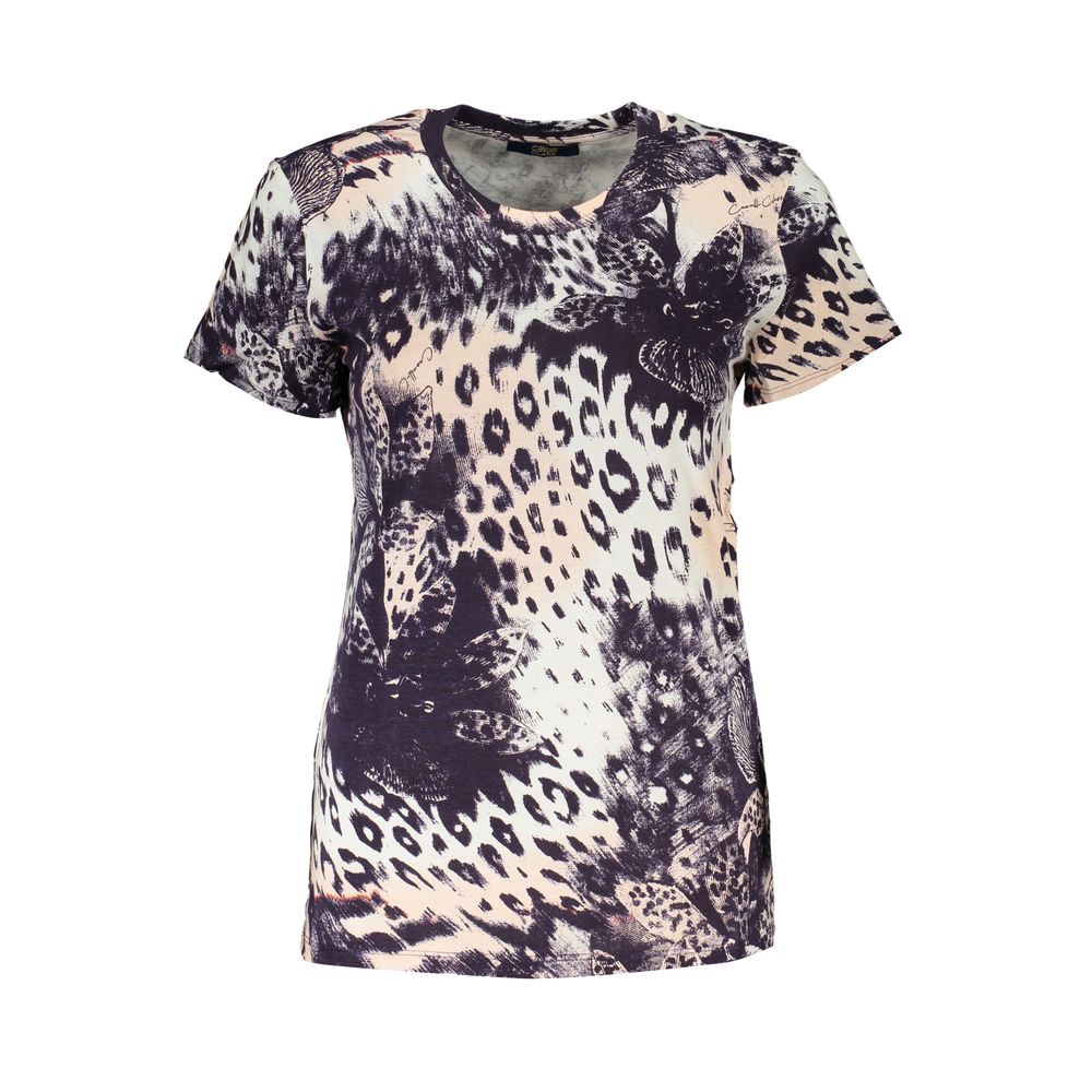 Cavalli Class T-Shirt Femme en Coton Rose - Élégance et Confort