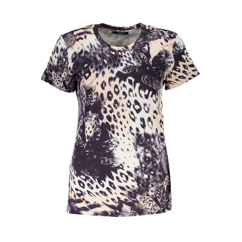 Cavalli Class Pink Cotton Women T-Shirt - Stylish Luxury