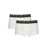 Cavalli Class Boxer Briefs Blanc en Coton pour Hommes - Luxe et Confort