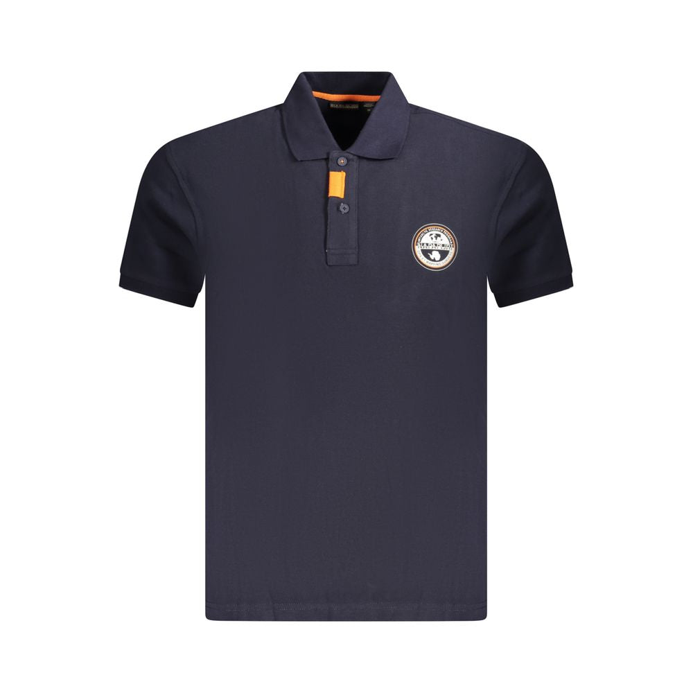 Polo homme en coton bleu Napapijri
