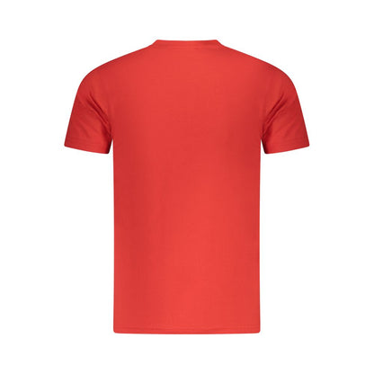 Cavalli Class Red Cotton Men T-Shirt