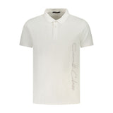 Polo homme en coton blanc Cavalli Class