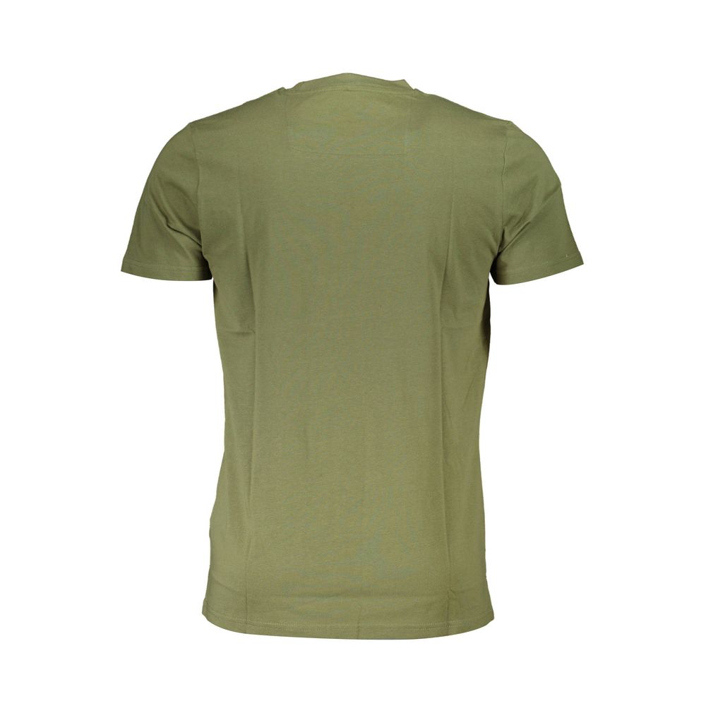 T-shirt homme en coton vert Cavalli Class
