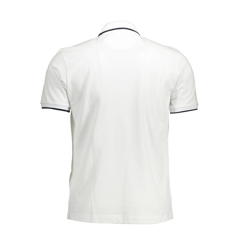 La Martina wit katoenen heren polo shirt