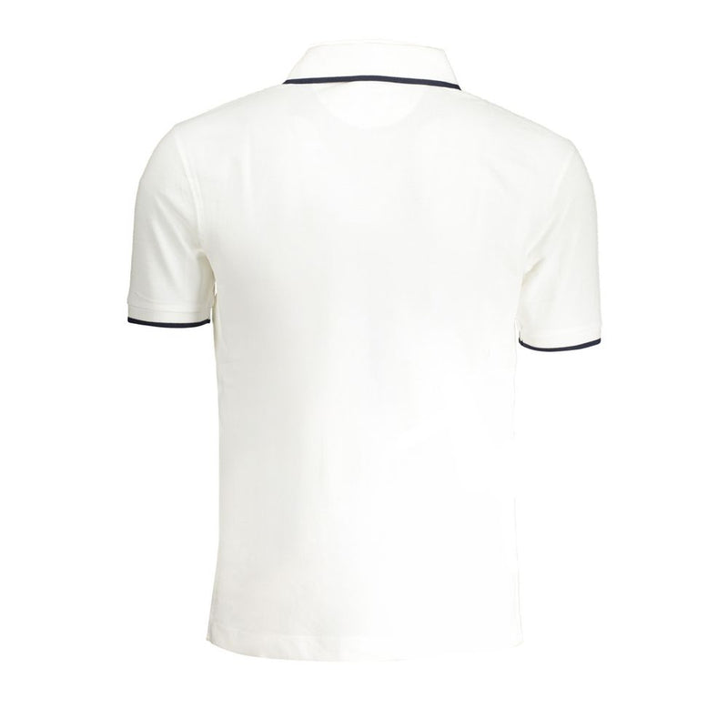 La Martina wit katoenen heren polo shirt