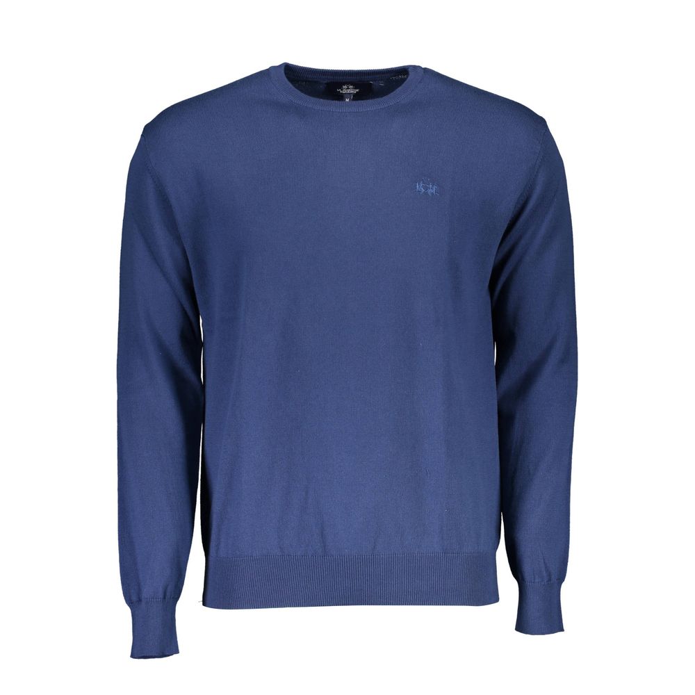 Pull en coton bleu La Martina pour homme