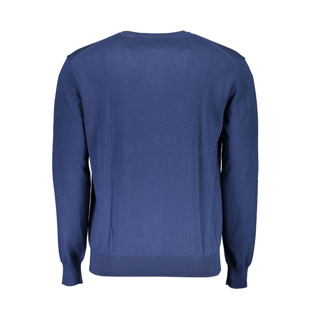 Pull en coton bleu La Martina pour homme