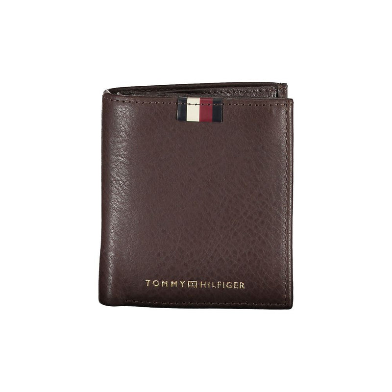 Tommy Hilfiger Bruine Leren Portemonnee