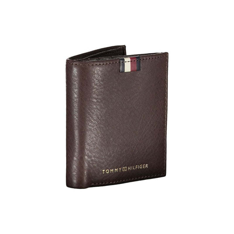 Tommy Hilfiger Bruine Leren Portemonnee