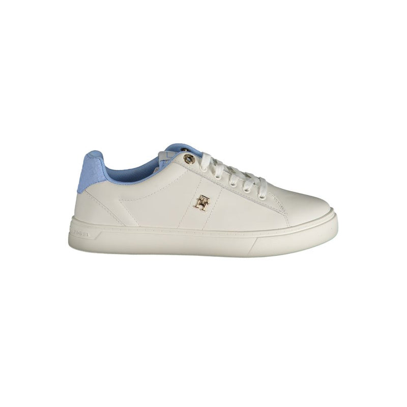 Tommy Hilfiger Light Blue Leather Women Sneakers - Stylish & Comfortable