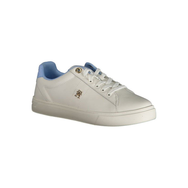Tommy Hilfiger Light Blue Leather Women Sneakers - Stylish & Comfortable