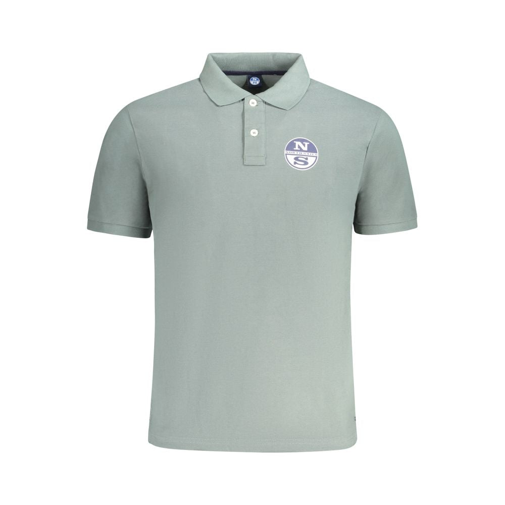Polo homme en coton vert North Sails