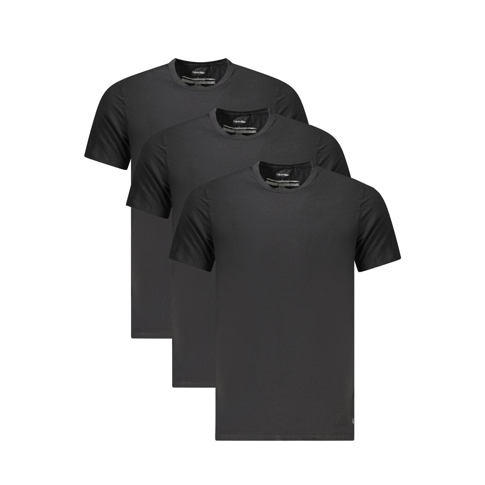 T-shirt homme en coton noir Calvin Klein