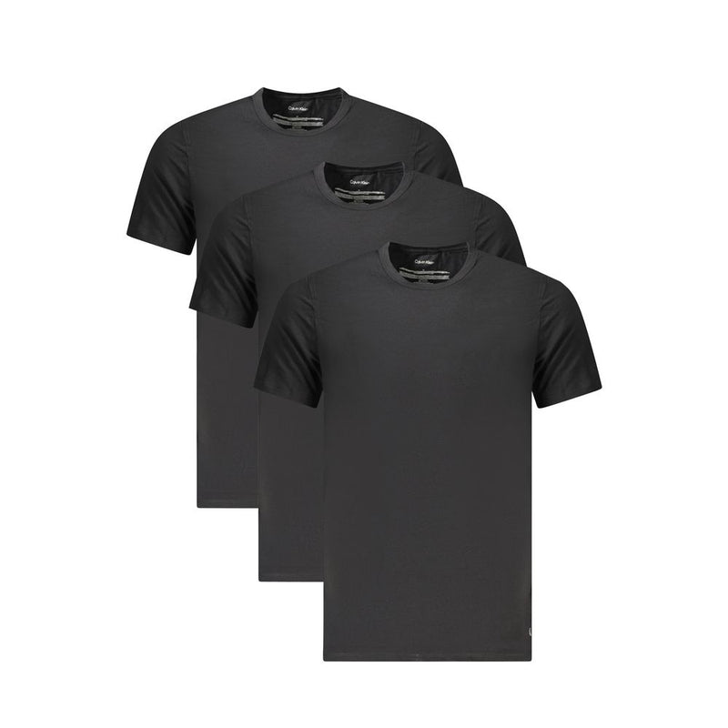 T-shirt homme en coton noir Calvin Klein