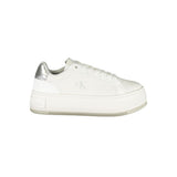 Calvin Klein White Leather Women Sneaker - Stylish & Comfortable