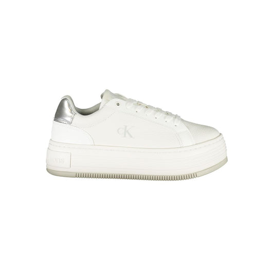 Calvin Klein White Leather Women Sneaker - Chic and Comfortable