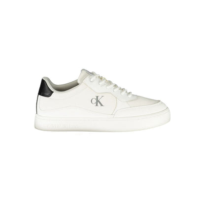 Sneaker homme en polyester blanc Calvin Klein