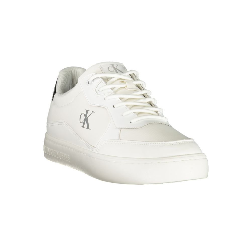 Sneaker homme en polyester blanc Calvin Klein