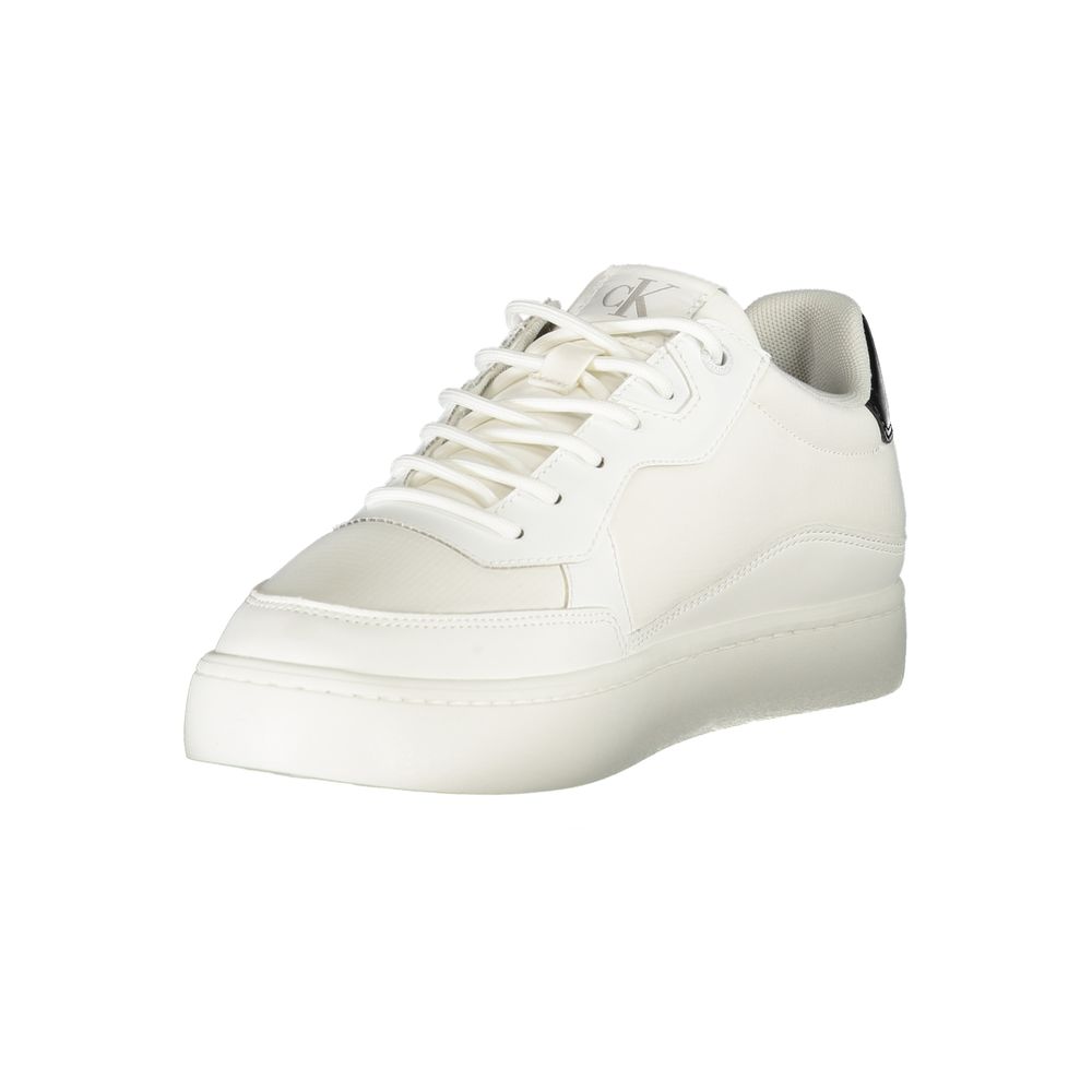 Sneaker homme en polyester blanc Calvin Klein