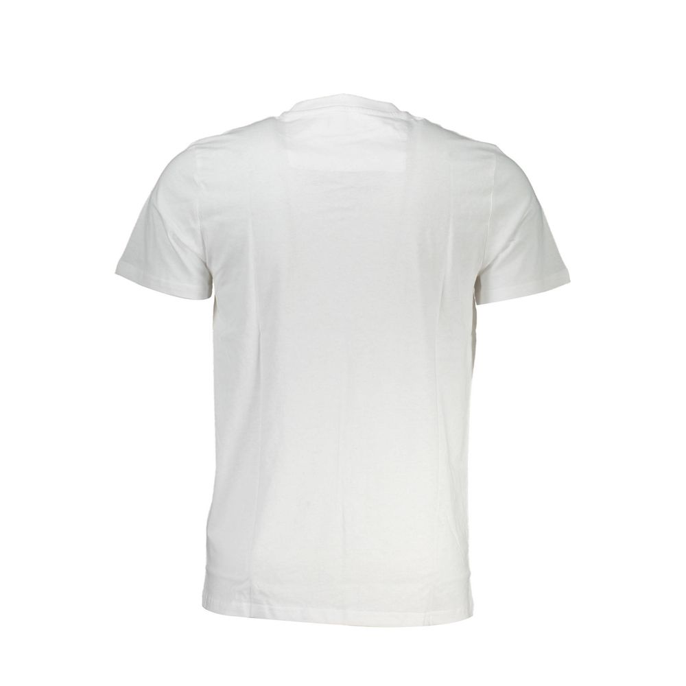 Cavalli Class White Cotton Men T-Shirt