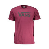 Vans T-shirt voor heren van katoen in de kleur paars