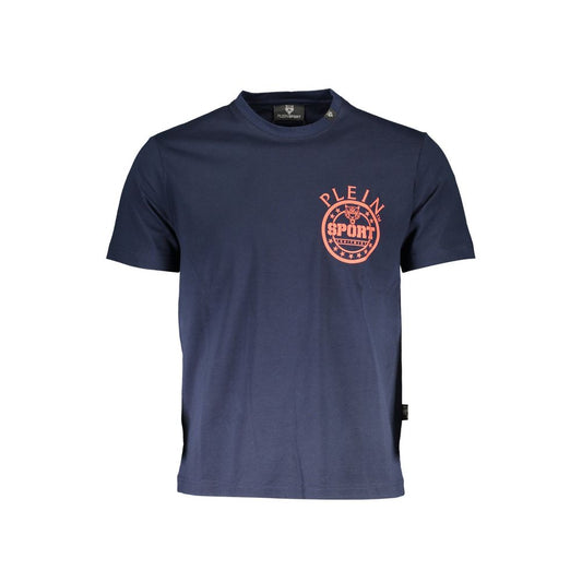 T-shirt homme en coton bleu Plein Sport