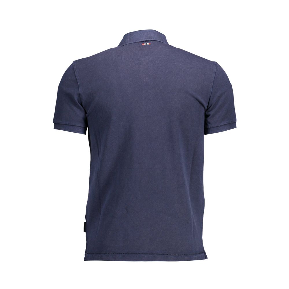 Polo homme en coton bleu Napapijri